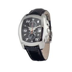 Chronotech Black Leather Watch -   -  Chronotech.