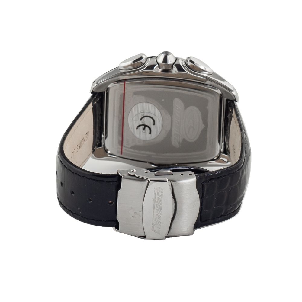 Chronotech Black Leather Watch -   -  Chronotech.