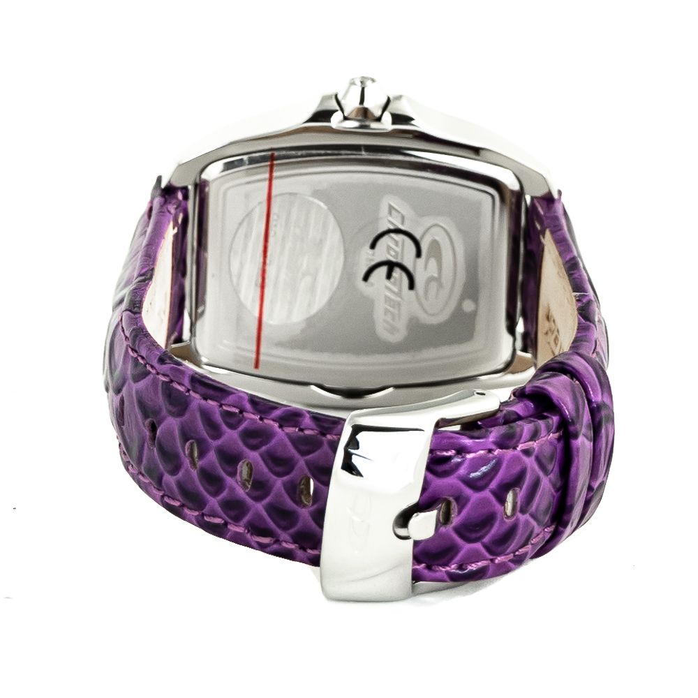 Chronotech Purple Leather Watch -   -  Chronotech.