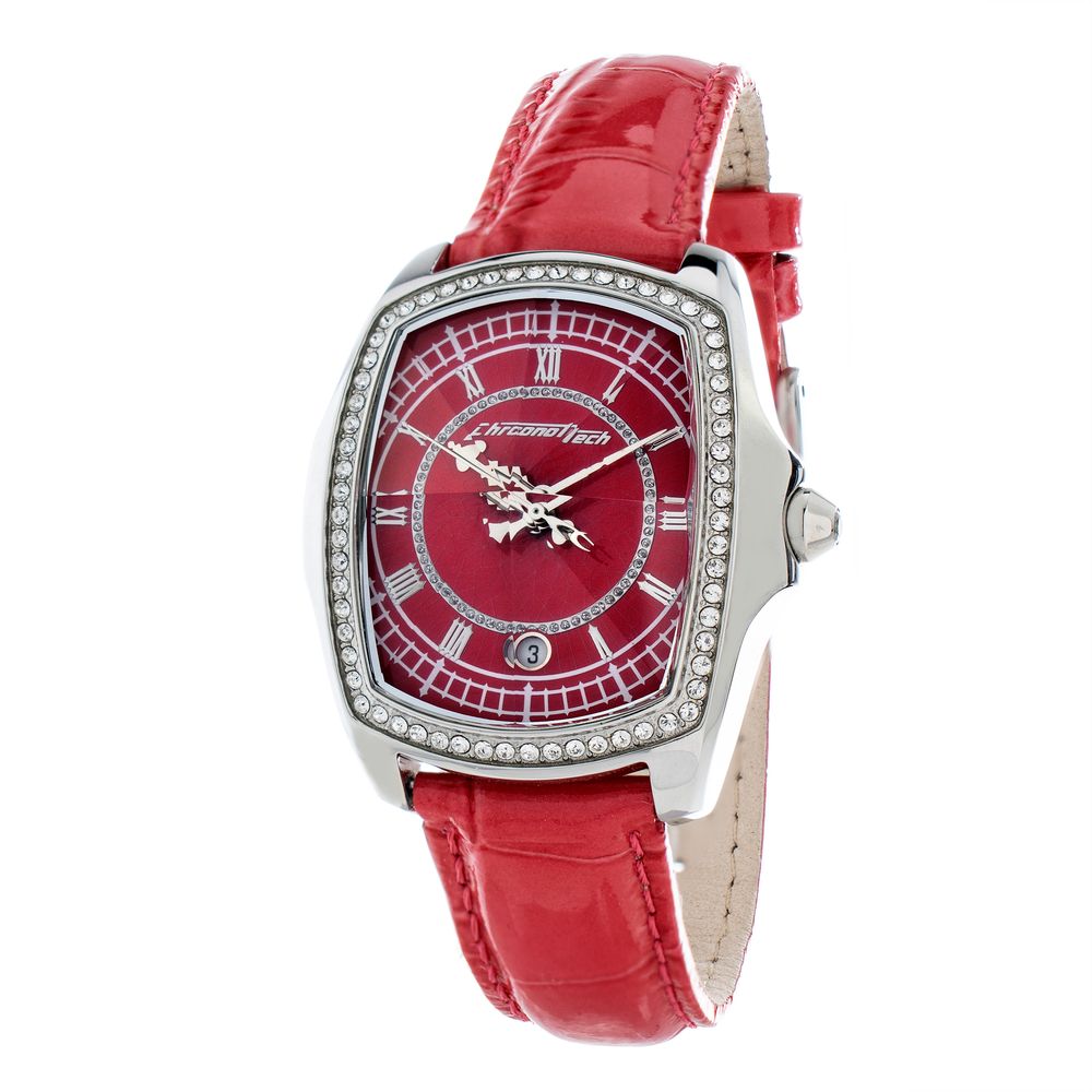 Chronotech Silver Leather Watch -   -  Chronotech.
