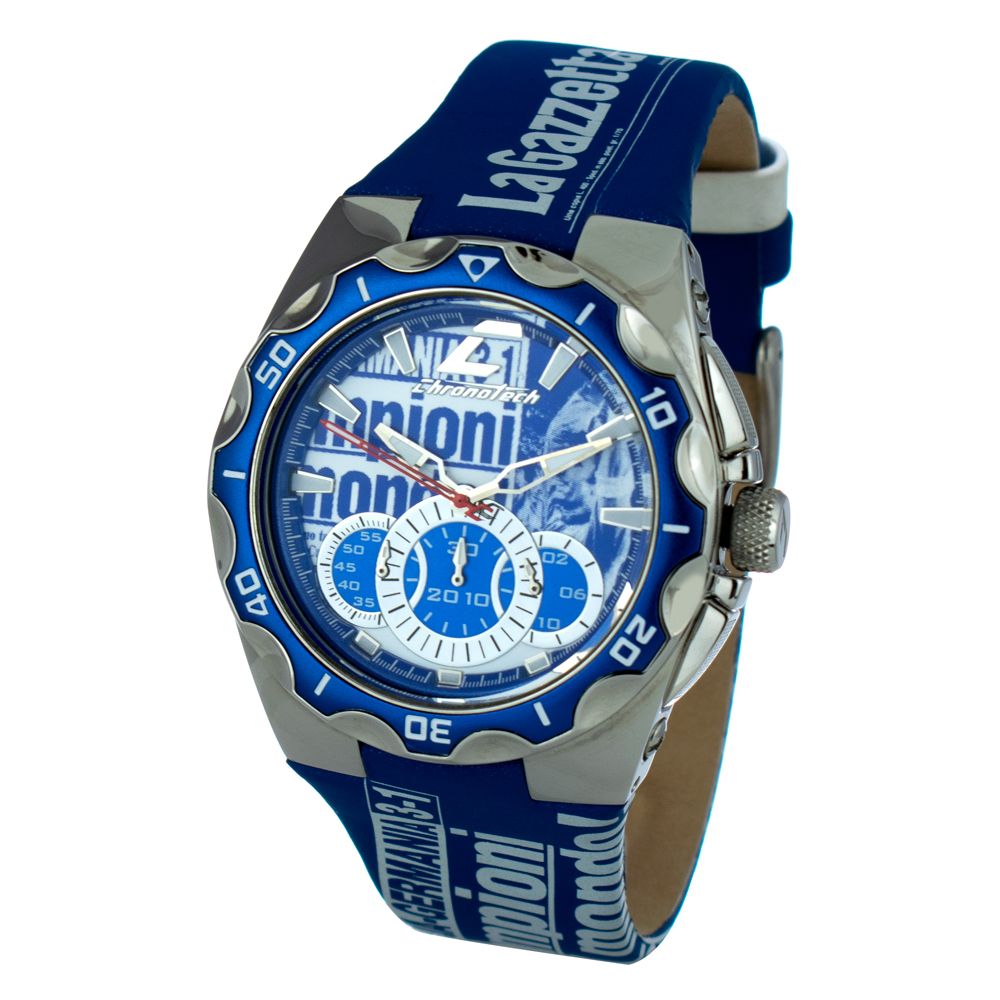 Chronotech Blue Leather Watch -   -  Chronotech.