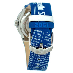 Chronotech Blue Leather Watch -   -  Chronotech.