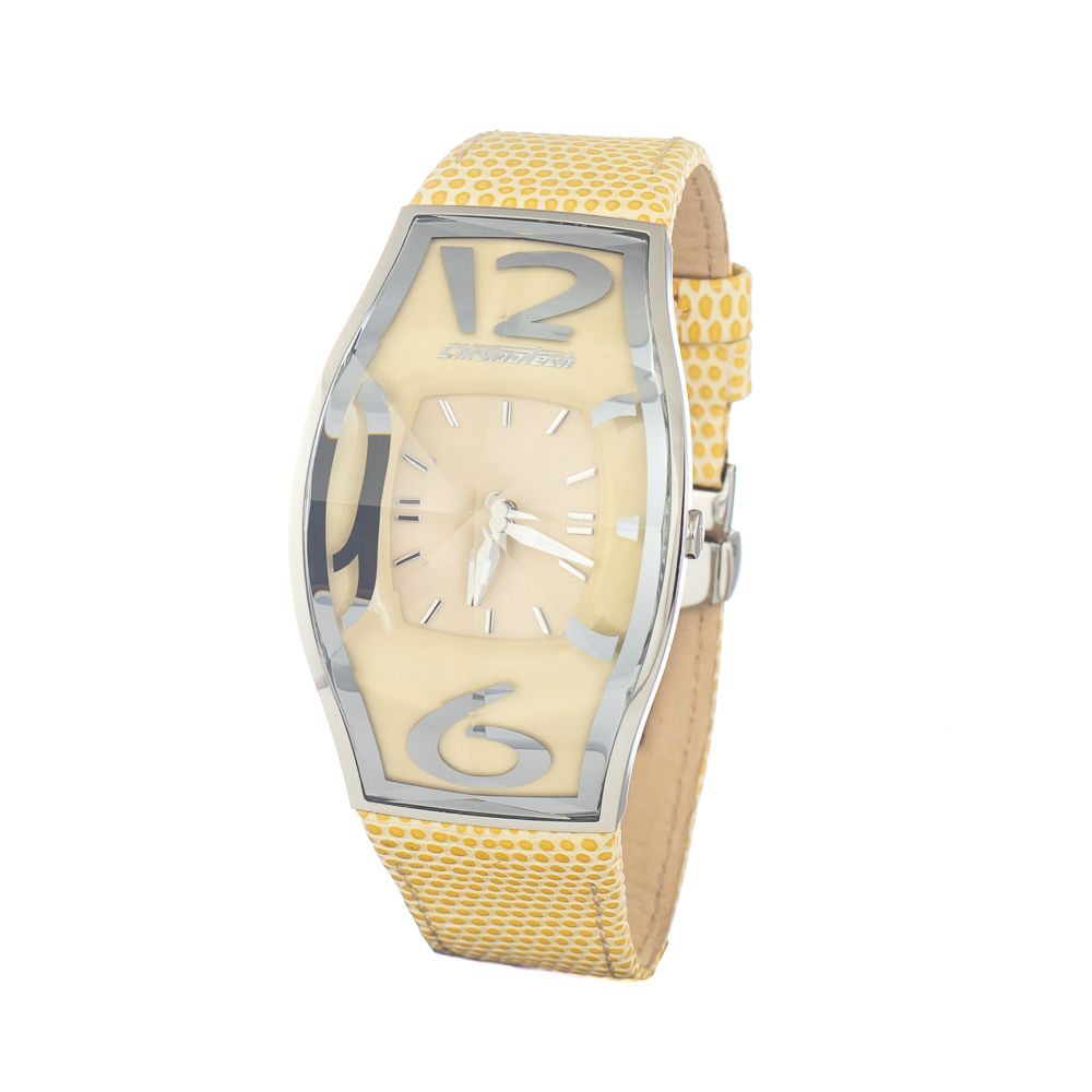 Chronotech Yellow Leather Watch -   -  Chronotech.