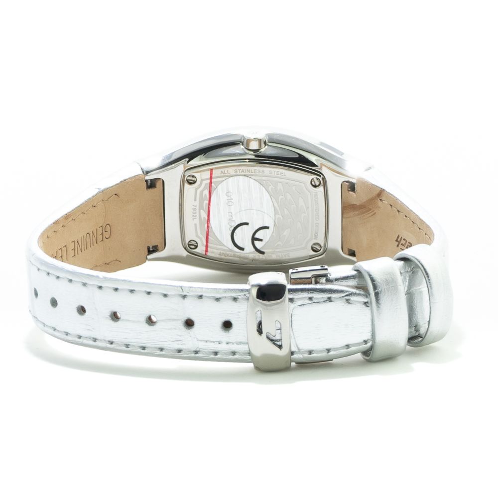 Chronotech Silver Leather Watch -   -  Chronotech.