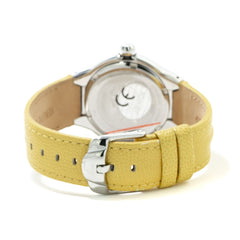Chronotech Yellow Leather Watch -   -  Chronotech.