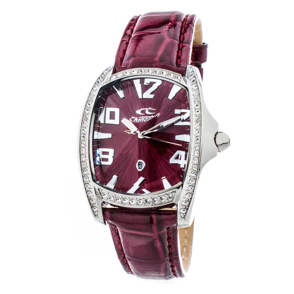 Chronotech Red Leather Watch -   -  Chronotech.