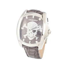 Chronotech Gray Leather Watch -   -  Chronotech.