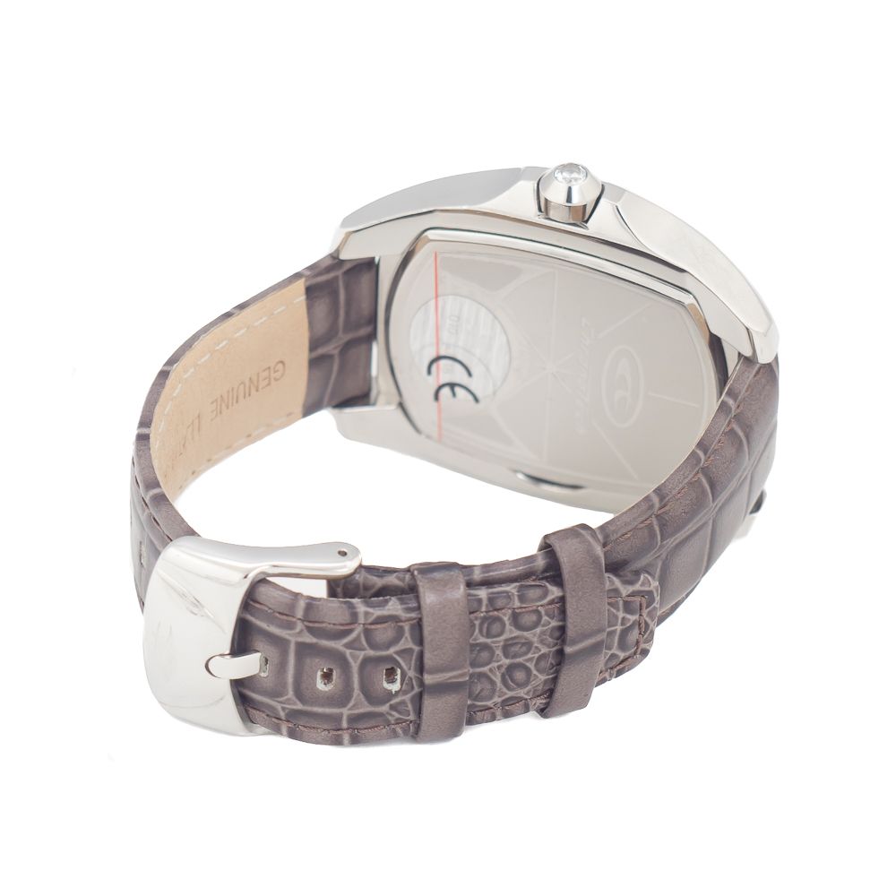 Chronotech Gray Leather Watch -   -  Chronotech.