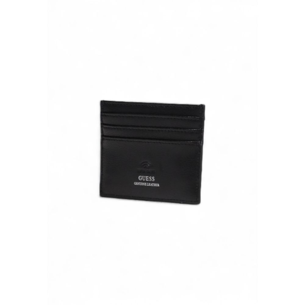 Guess Black Leather Cardholder -   -  Guess.