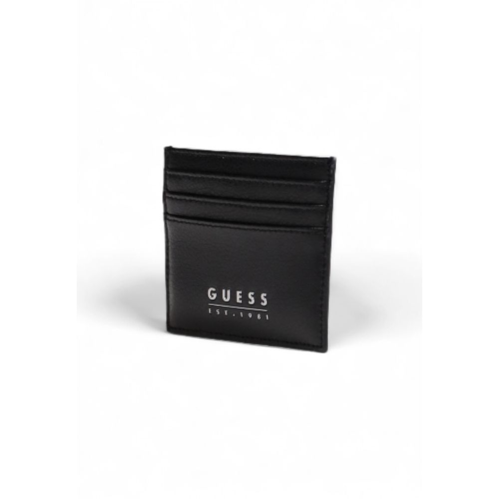 Guess Black Leather Cardholder -   -  Guess.