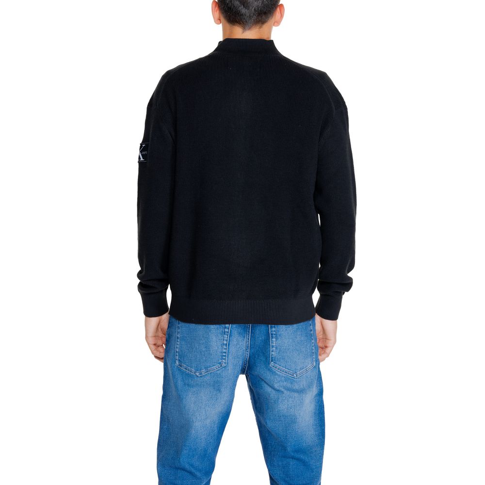 Calvin Klein Jeans Black Recycled Cotton Cardigan -   -  Calvin Klein Jeans.