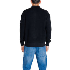 Calvin Klein Jeans Black Recycled Cotton Cardigan -   -  Calvin Klein Jeans.