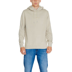 Calvin Klein Jeans Beige Recycled Cotton Hoody -   -  Calvin Klein Jeans.