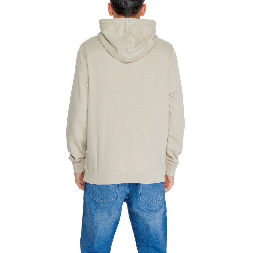 Calvin Klein Jeans Beige Recycled Cotton Hoody -   -  Calvin Klein Jeans.
