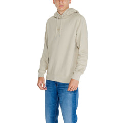 Calvin Klein Jeans Beige Recycled Cotton Hoody -   -  Calvin Klein Jeans.