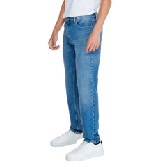 Calvin Klein Jeans Light Blue Cotton Relaxed Fit Jean -   -  Calvin Klein Jeans.