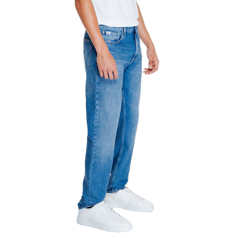 Calvin Klein Jeans Light Blue Cotton Relaxed Fit Jean -   -  Calvin Klein Jeans.