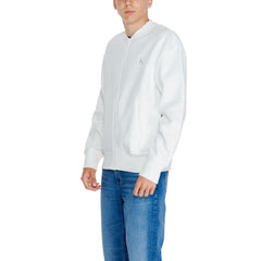 Calvin Klein Jeans White Recycled Cotton Sweatshirt -   -  Calvin Klein Jeans.