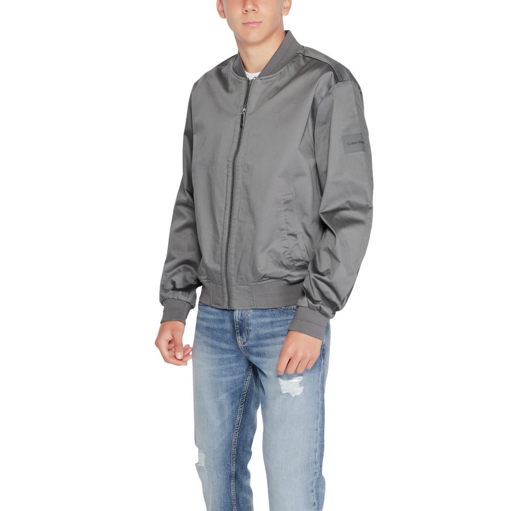 Calvin Klein Gray Organic Cotton Jackets & Coat -   -  Calvin Klein.