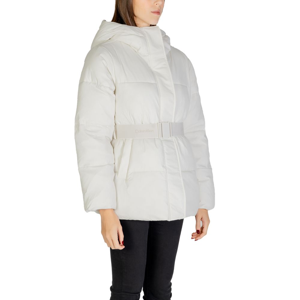Calvin Klein Jeans Cream Nylon Jackets & Coat -   -  Calvin Klein Jeans.