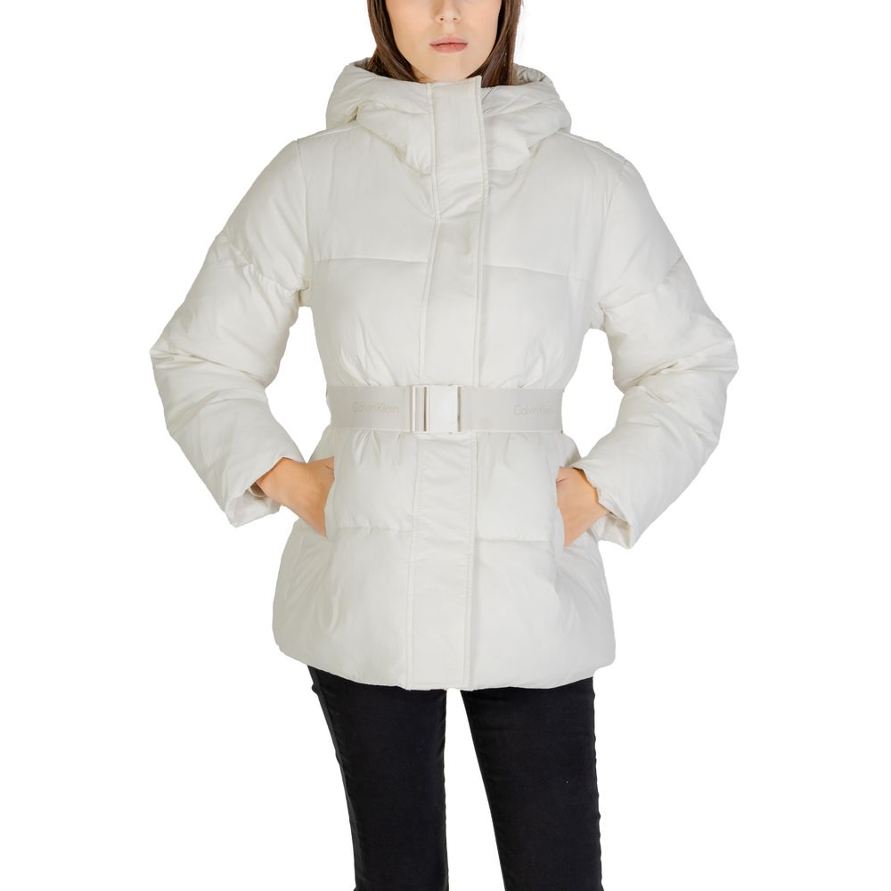 Calvin Klein Jeans Cream Nylon Jackets & Coat -   -  Calvin Klein Jeans.