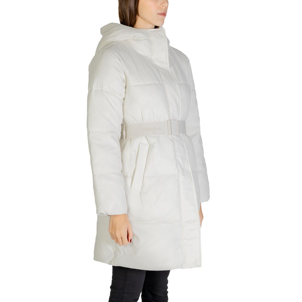 Calvin Klein Jeans Cream Nylon Jackets & Coat -   -  Calvin Klein Jeans.