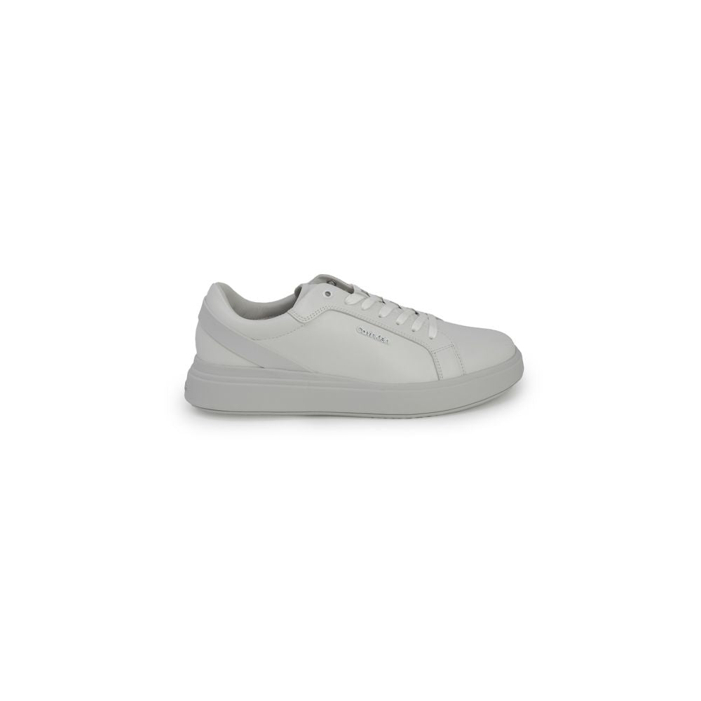 Calvin Klein Gray Leather Sneaker -   -  Calvin Klein.