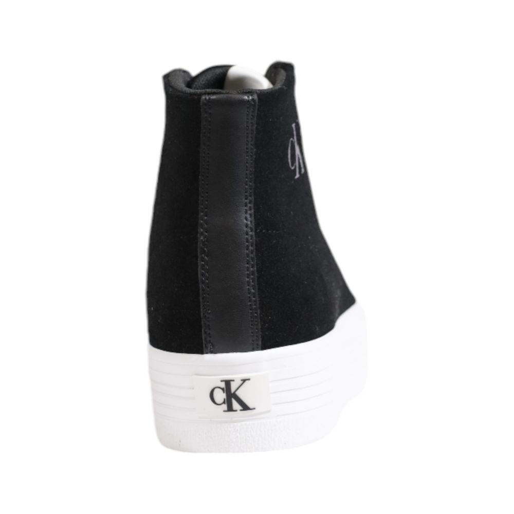 Calvin Klein Jeans Black Suede Leather Sneaker -   -  Calvin Klein Jeans.