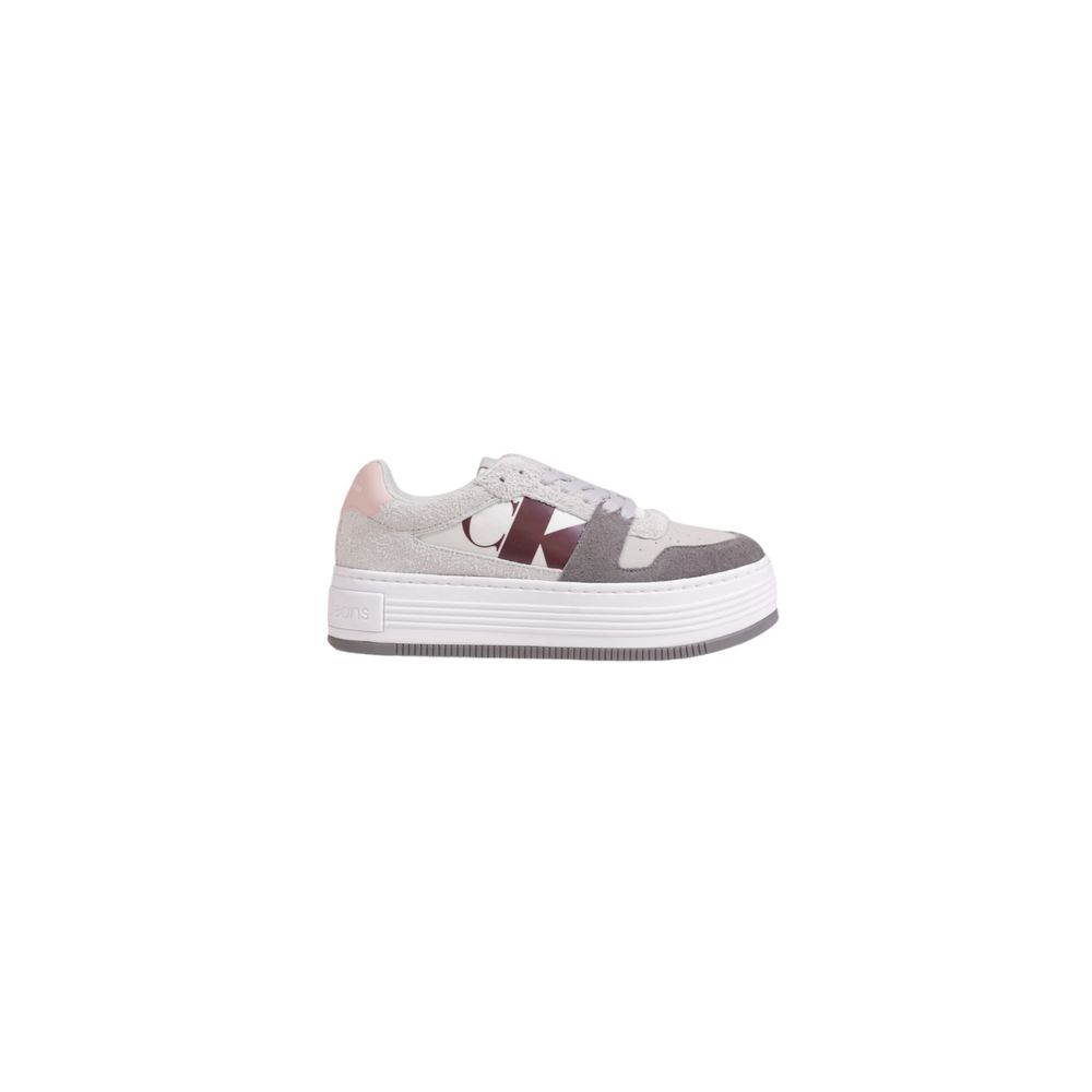 Calvin Klein Jeans Gray Leather Sneaker -   -  Calvin Klein Jeans.