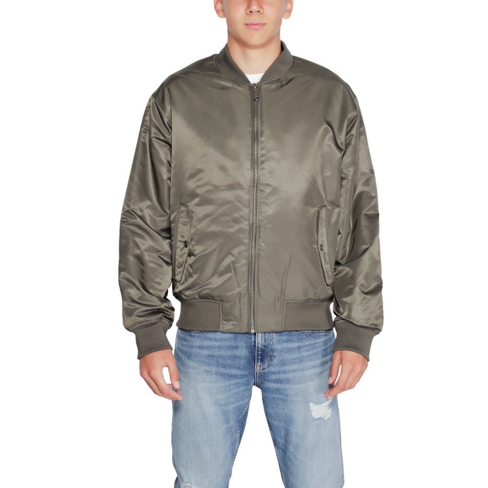 Calvin Klein Jeans Gray Polyamide Jackets & Coat -   -  Calvin Klein Jeans.