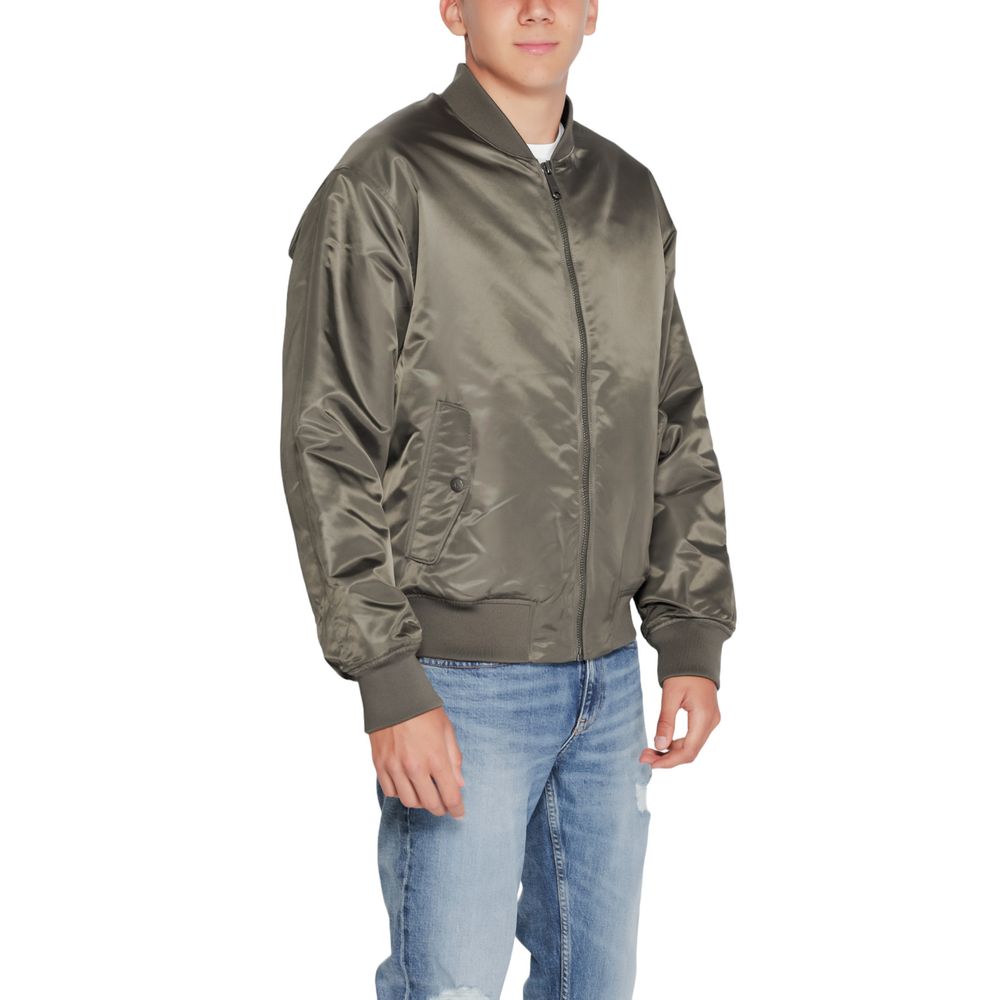 Calvin Klein Jeans Gray Polyamide Jackets & Coat -   -  Calvin Klein Jeans.