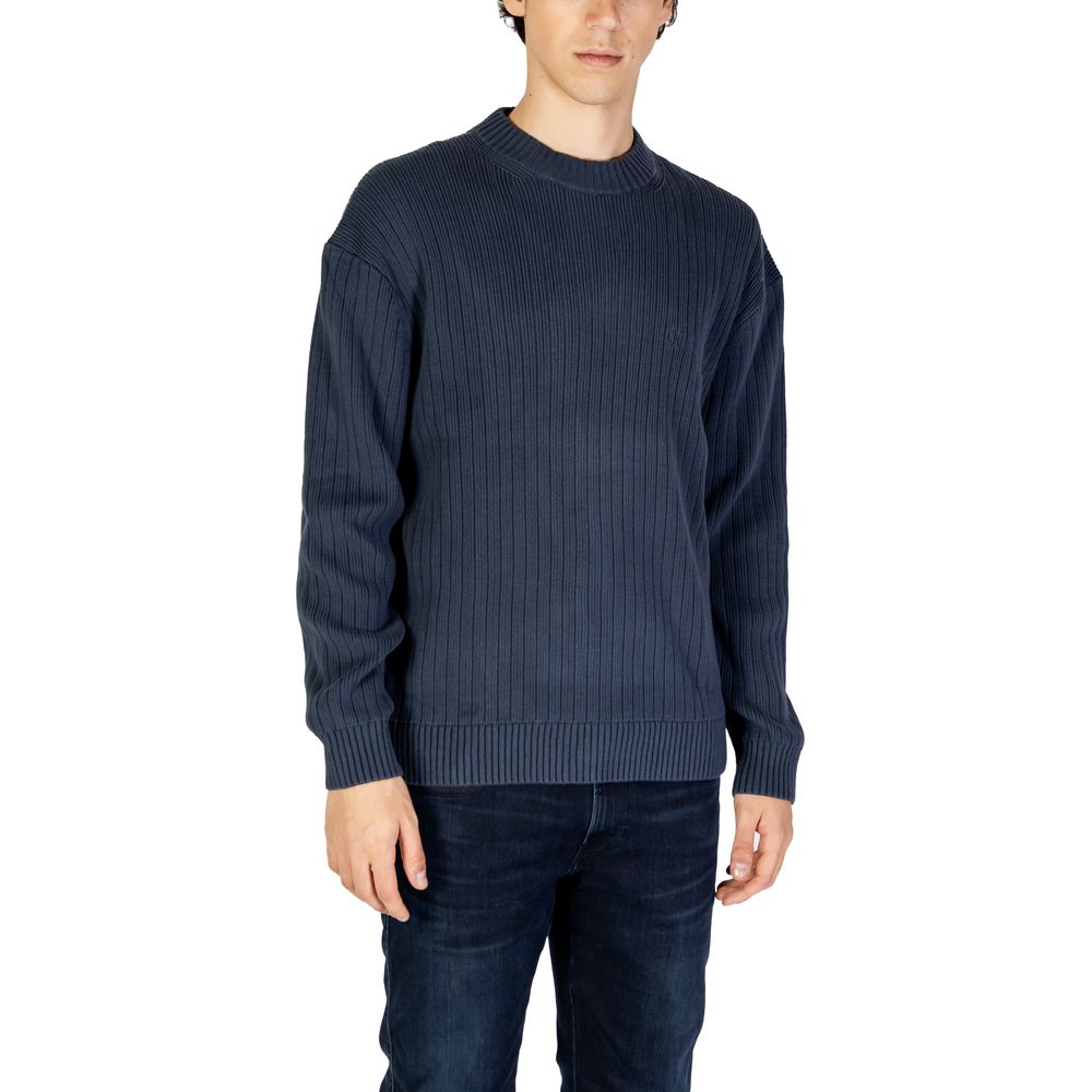 Calvin Klein Jeans Blue Cotton Sweater -   -  Calvin Klein Jeans.