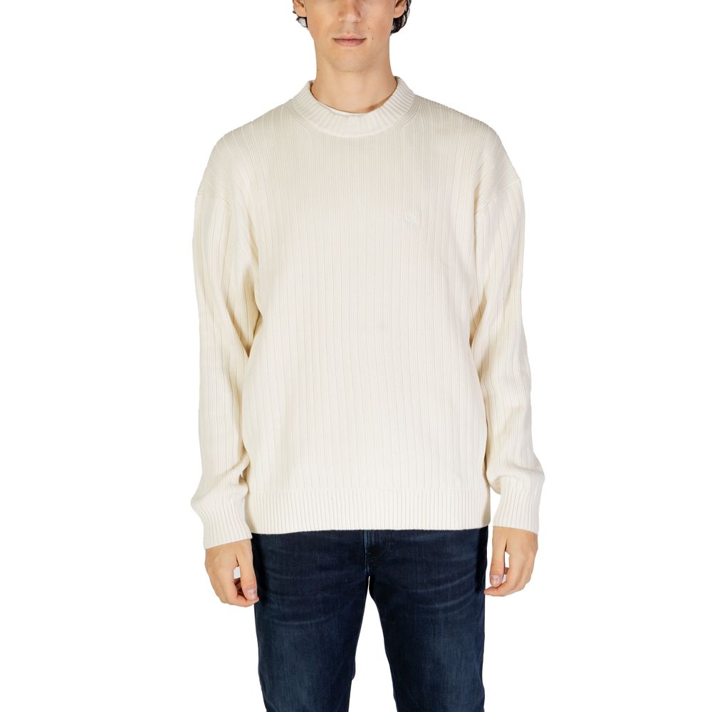 Calvin Klein Jeans Cream Cotton Sweater -   -  Calvin Klein Jeans.
