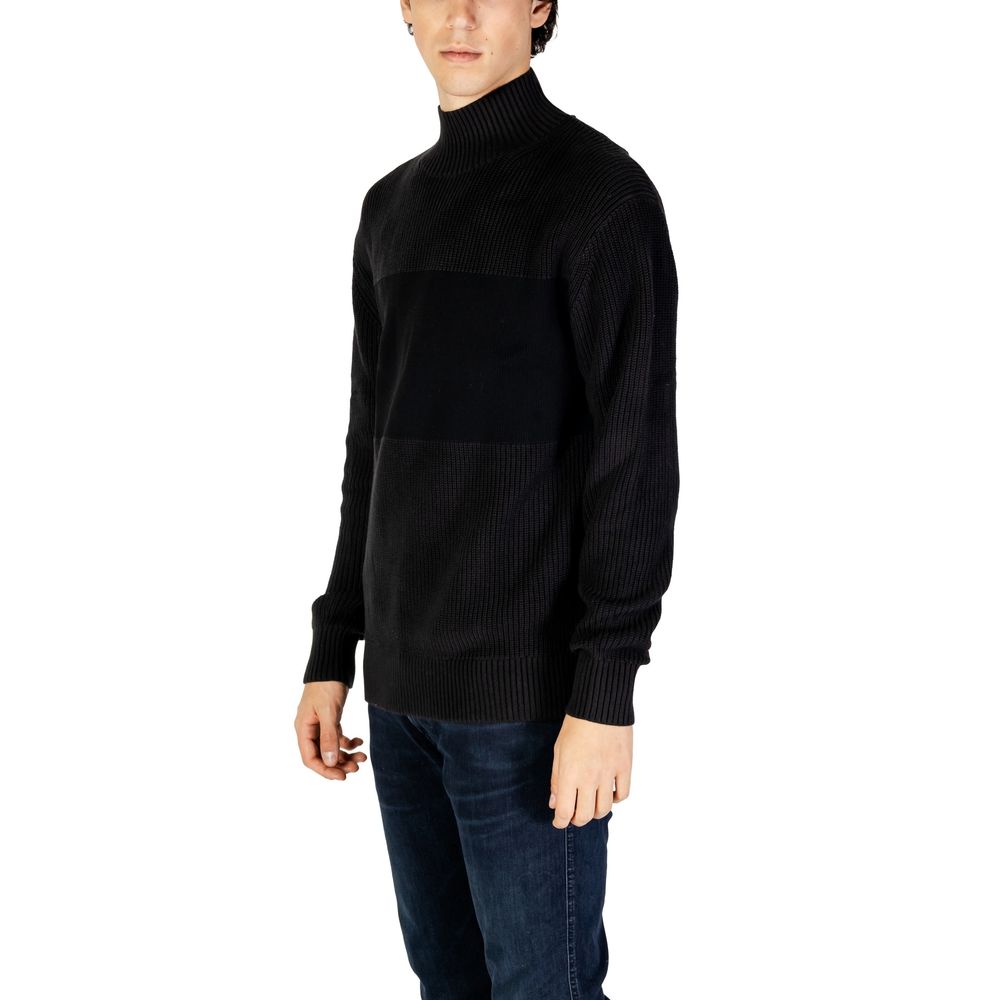Calvin Klein Jeans Black Cotton Sweater -   -  Calvin Klein Jeans.