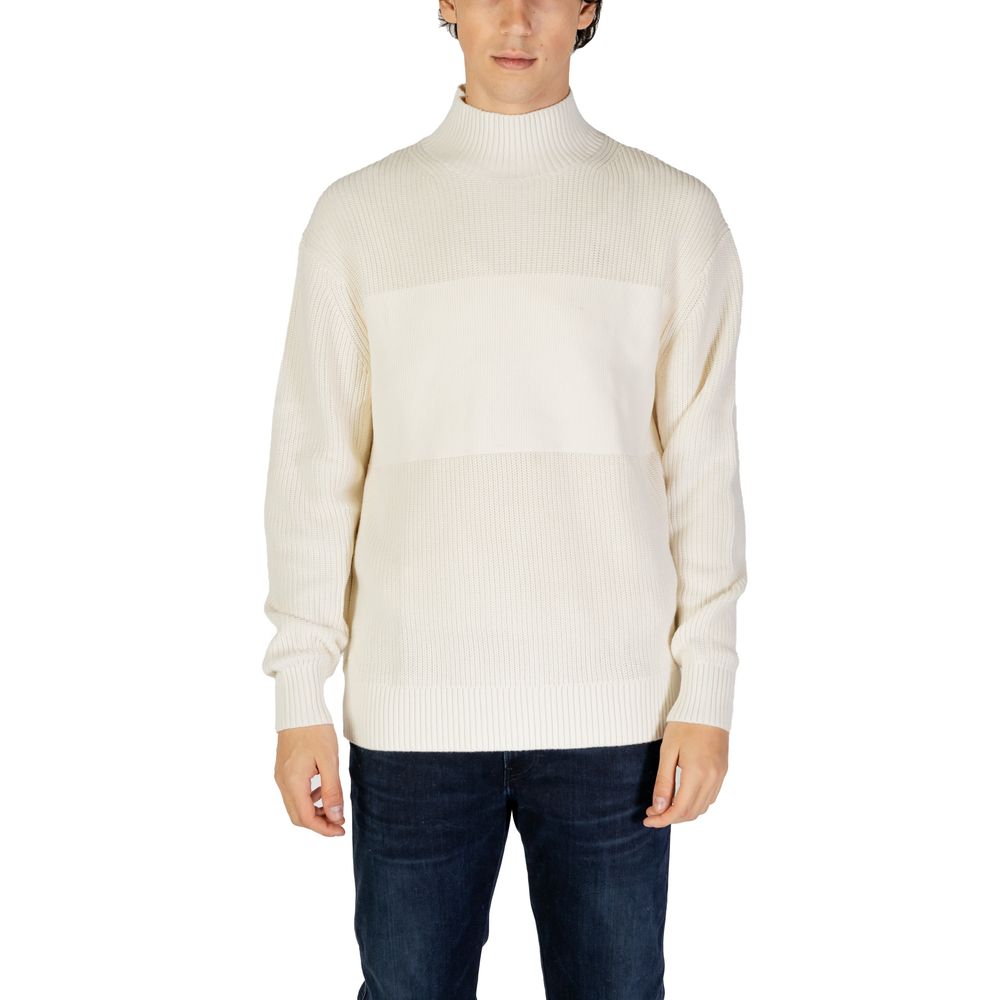 Calvin Klein Jeans Cream Cotton Sweater -   -  Calvin Klein Jeans.