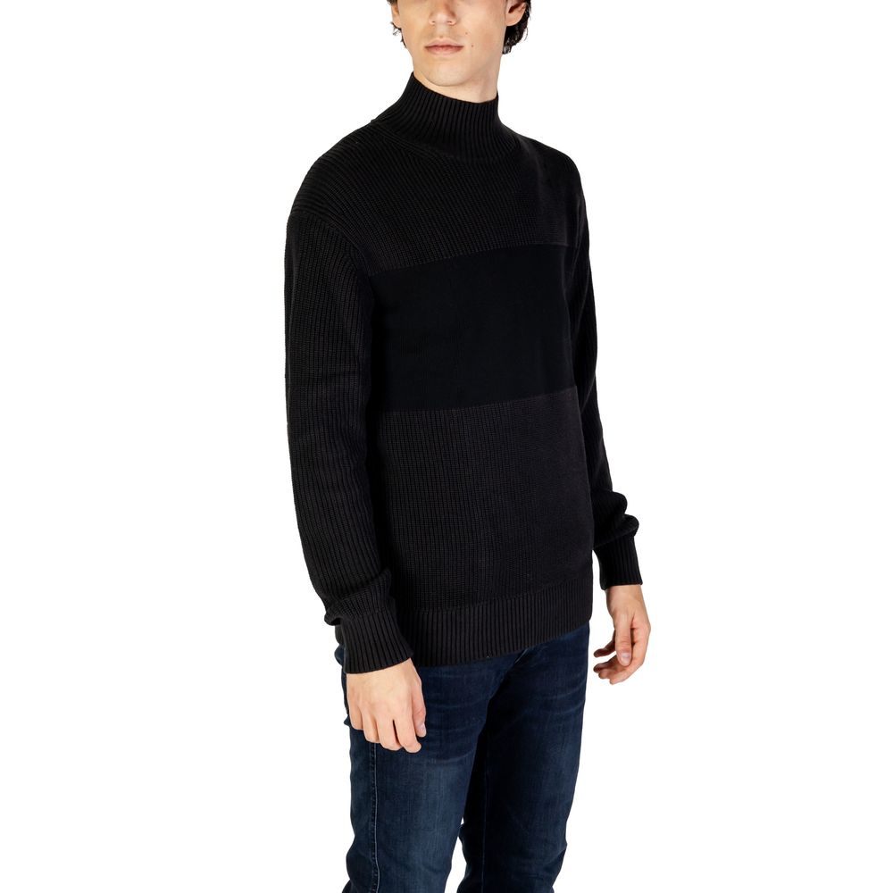 Calvin Klein Jeans Black Cotton Sweater -   -  Calvin Klein Jeans.