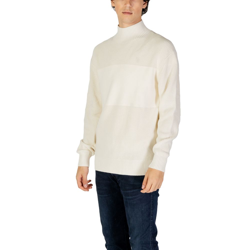 Calvin Klein Jeans Cream Cotton Sweater -   -  Calvin Klein Jeans.