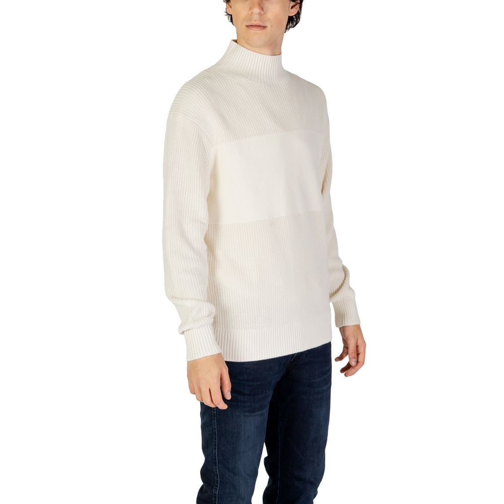 Calvin Klein Jeans Cream Cotton Sweater -   -  Calvin Klein Jeans.