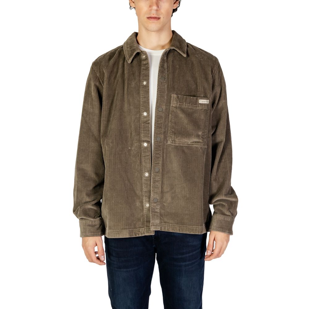 Calvin Klein Jeans Beige Cotton Shirt -   -  Calvin Klein Jeans.