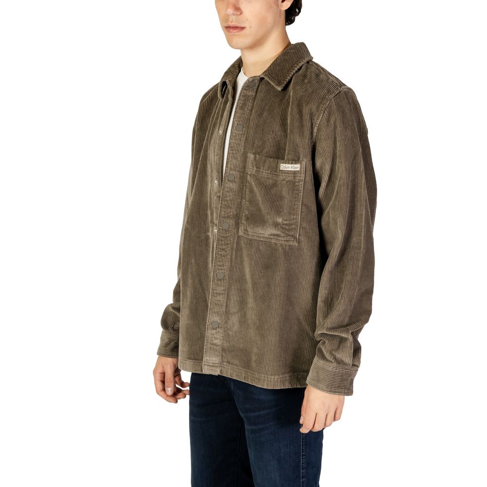 Calvin Klein Jeans Beige Cotton Shirt -   -  Calvin Klein Jeans.