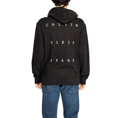 Calvin Klein Jeans Black Recycled Cotton Hoody -   -  Calvin Klein Jeans.