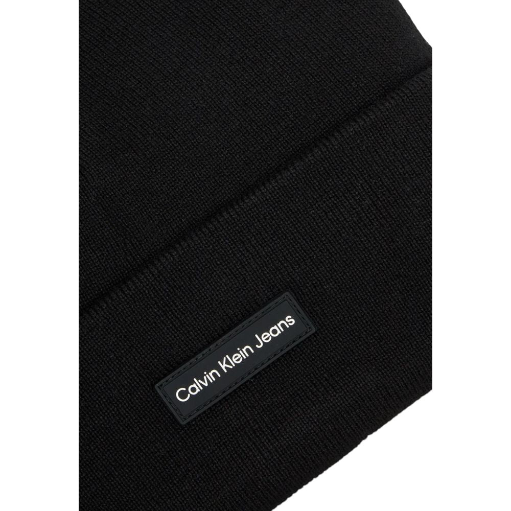 Calvin Klein Jeans Black Recycled Polyester Caps Baseball Hat -   -  Calvin Klein Jeans.