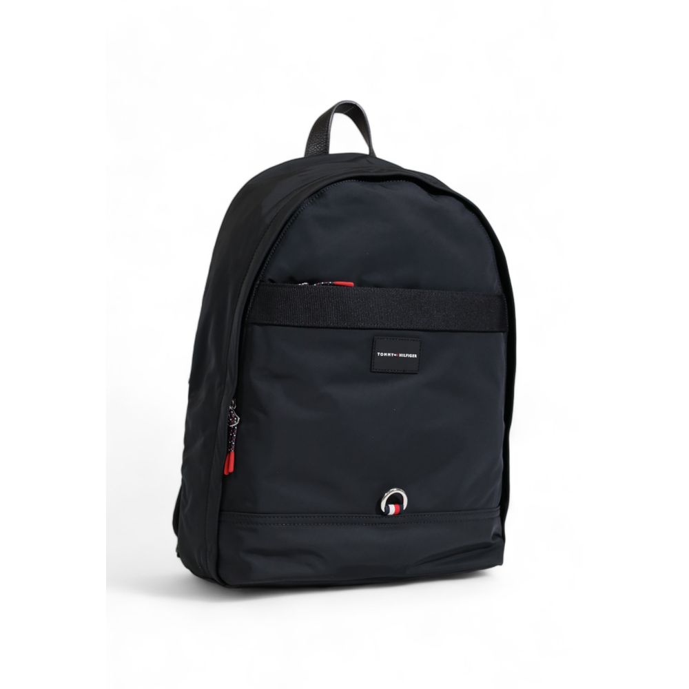 Tommy Hilfiger Black Recycled Polyester Backpack -   -  Tommy Hilfiger.
