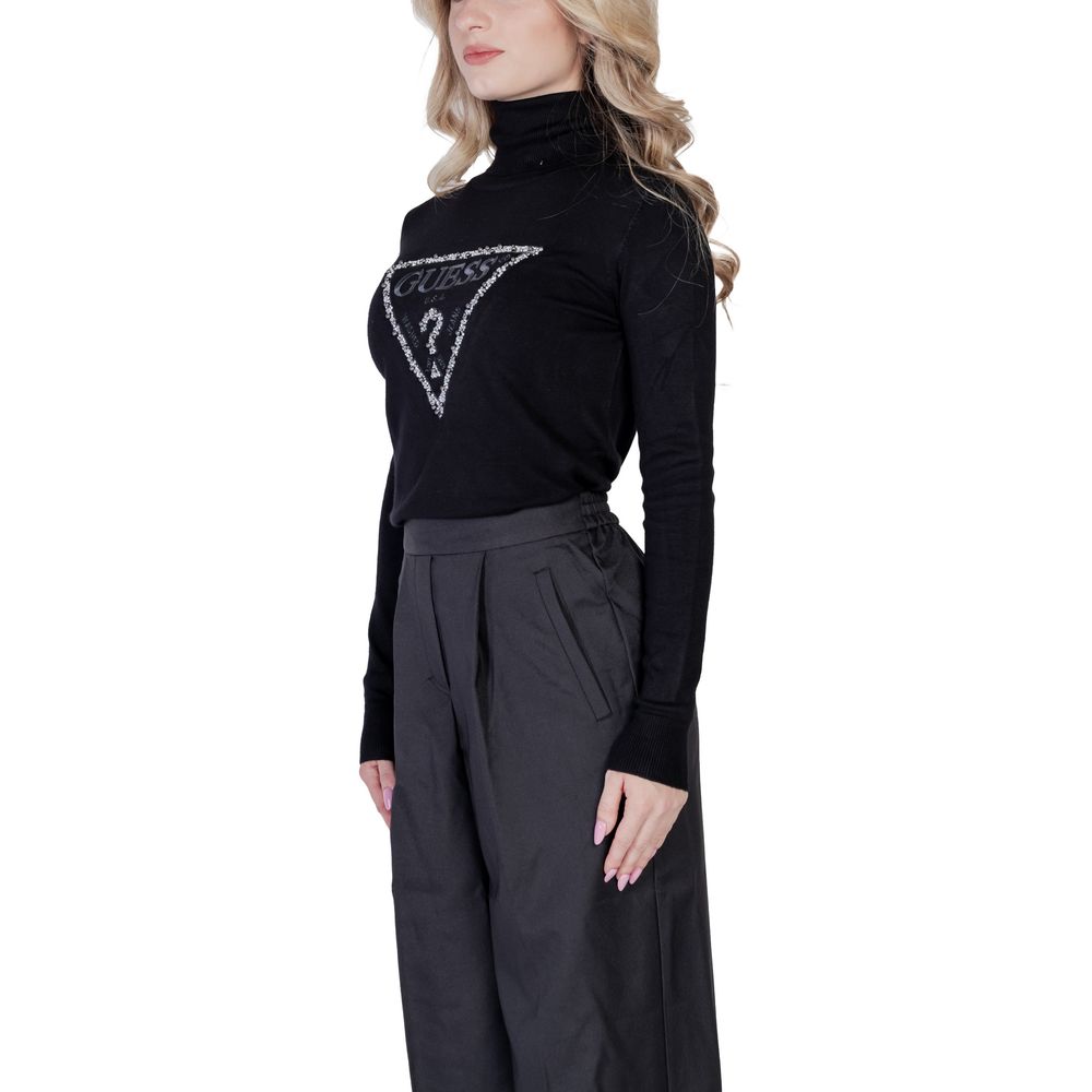 Guess Black Viscose Turtleneck -   -  Guess.