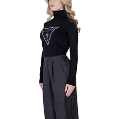 Guess Black Viscose Turtleneck -   -  Guess.