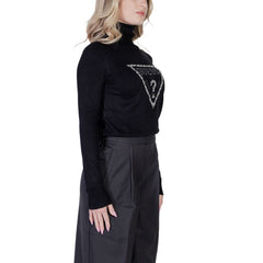 Guess Black Viscose Turtleneck -   -  Guess.