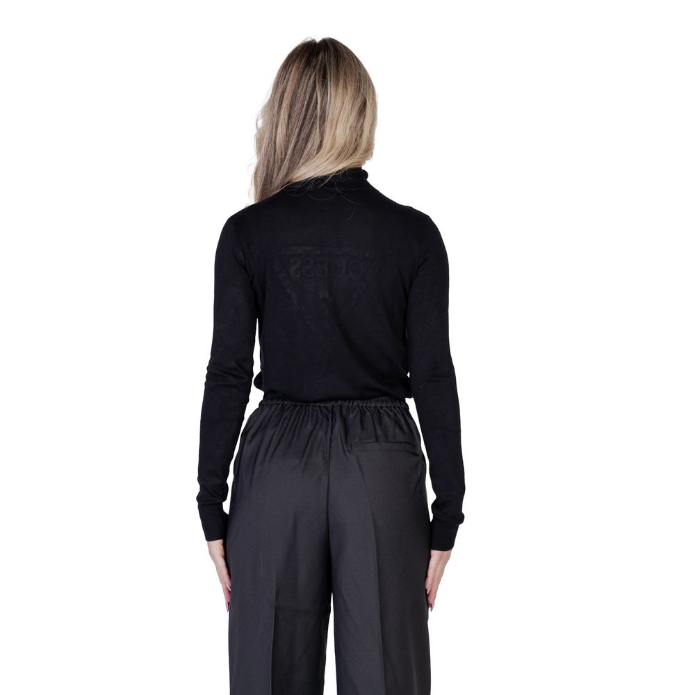 Guess Black Viscose Turtleneck -   -  Guess.