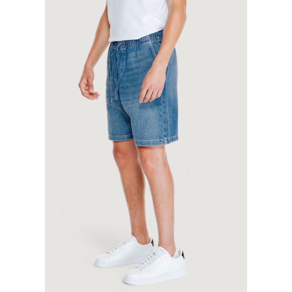 Jack Jones Light Blue Cotton Bermuda -   -  Jack Jones.