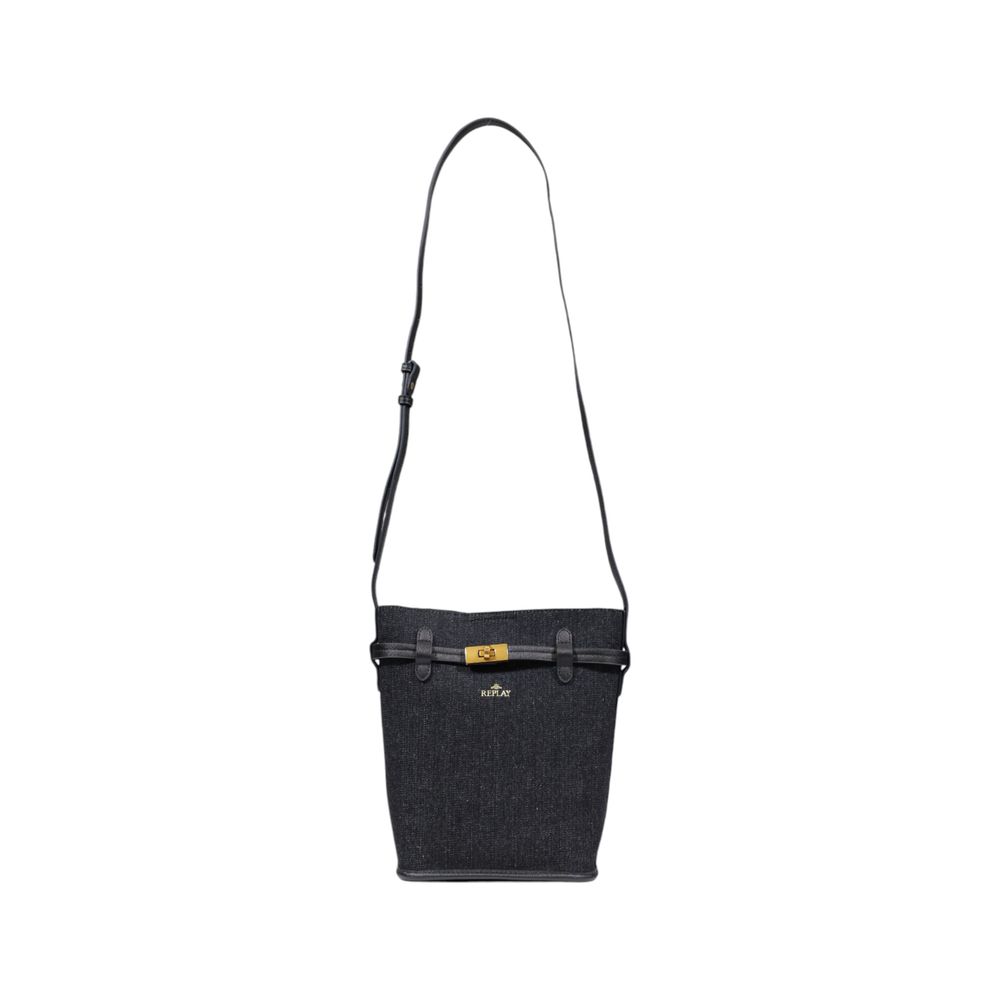 Replay Black Cotton Handbag -   -  Replay.