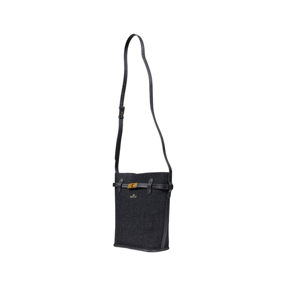 Replay Black Cotton Handbag -   -  Replay.